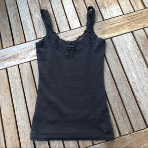 Navy blue lace camisole